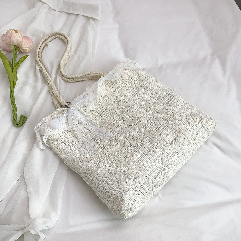 Elegant and Lightweight Handbag with Lace Edge Kalsten