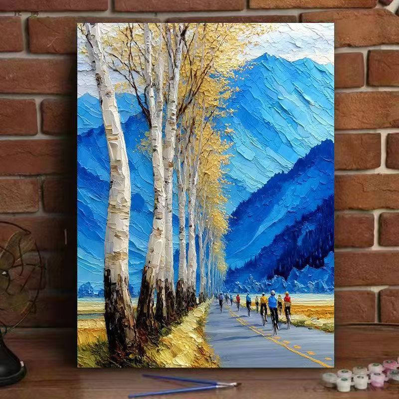 Textured Landscape Art Print Kalsten