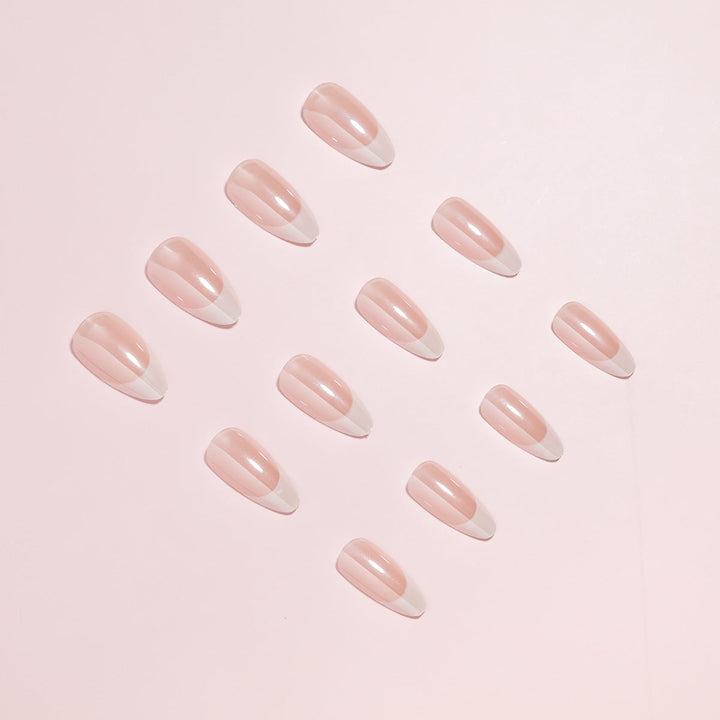 Elegant French Tip Nail Art Set Kalsten