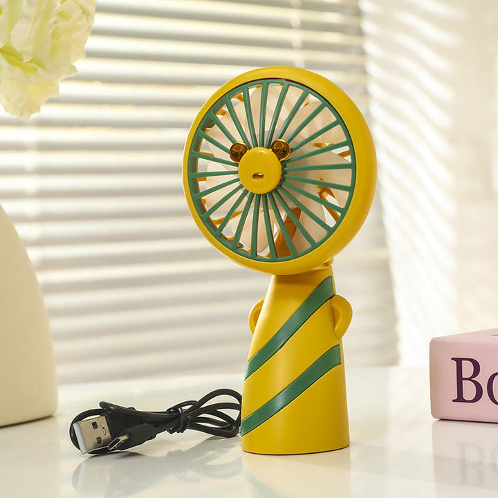 Women's Portable Mini Handheld Fan with USB Charging Function and Ergonomic Design Kalsten