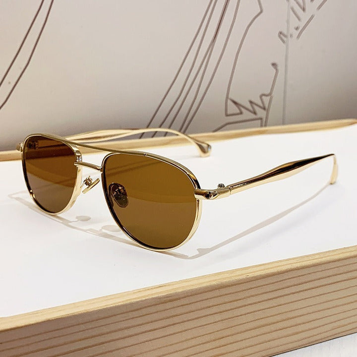 Men's Vintage-Inspired Round Frame Sunglasses Kalsten