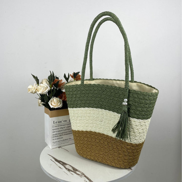Trendy Woven Beach Bag Kalsten