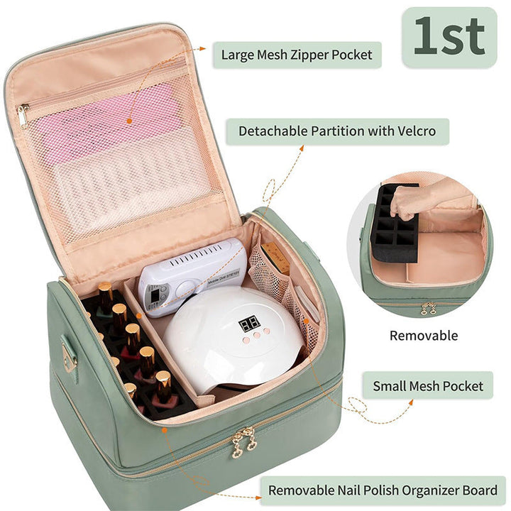 Cosmetic organizer bag with multifunctional compartments Kalsten
