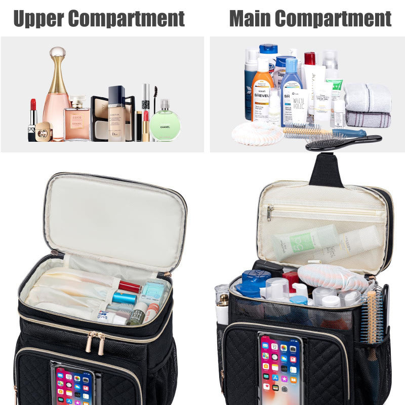 Cosmetic Organizer Bag with Versatile Compartment Layout Kalsten