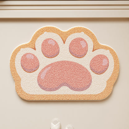 Cat Paw Shaped Floor Mat Acalora