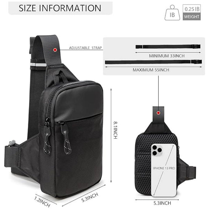 Sling crossbody bag with multifunctional compartments Kalsten
