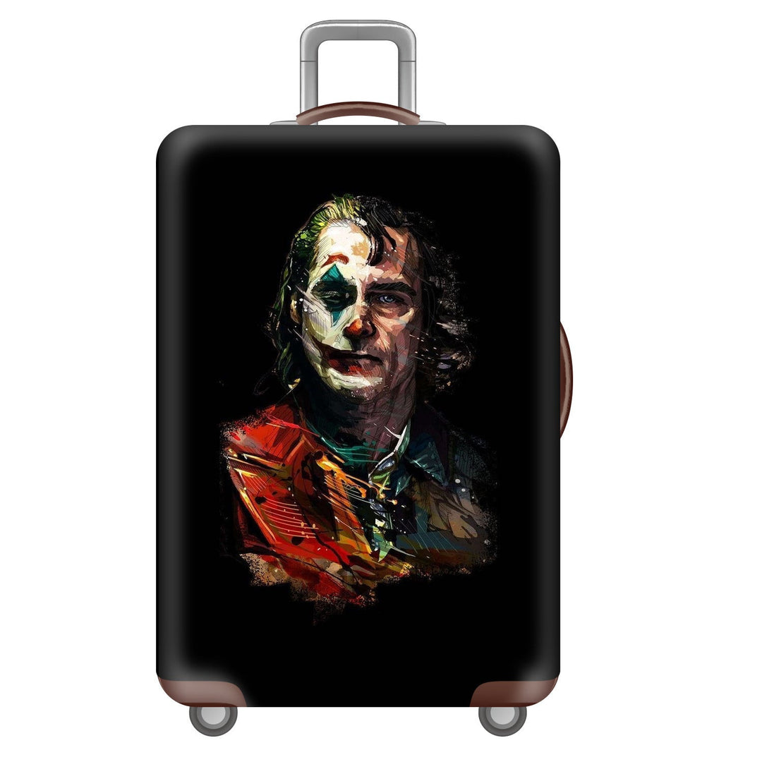 Unisex nan robust hard-shell suitcase with artistic face portrait print and 360° wheels Kalsten