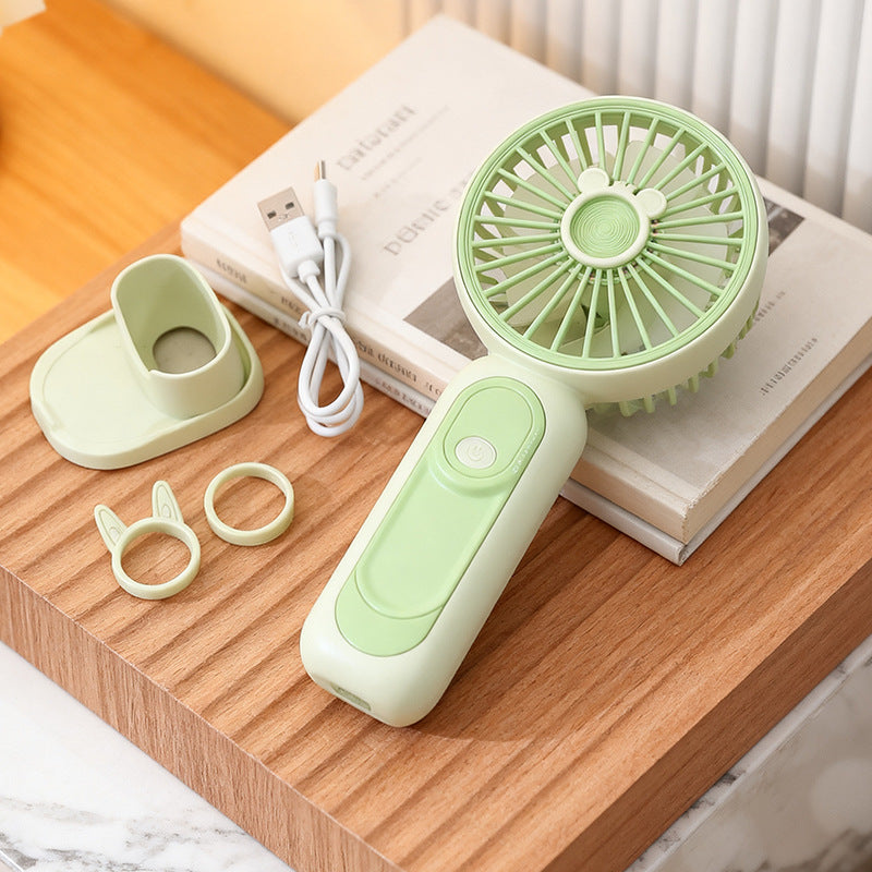 Ladies portable USB hand fan with cute rabbit design Kalsten