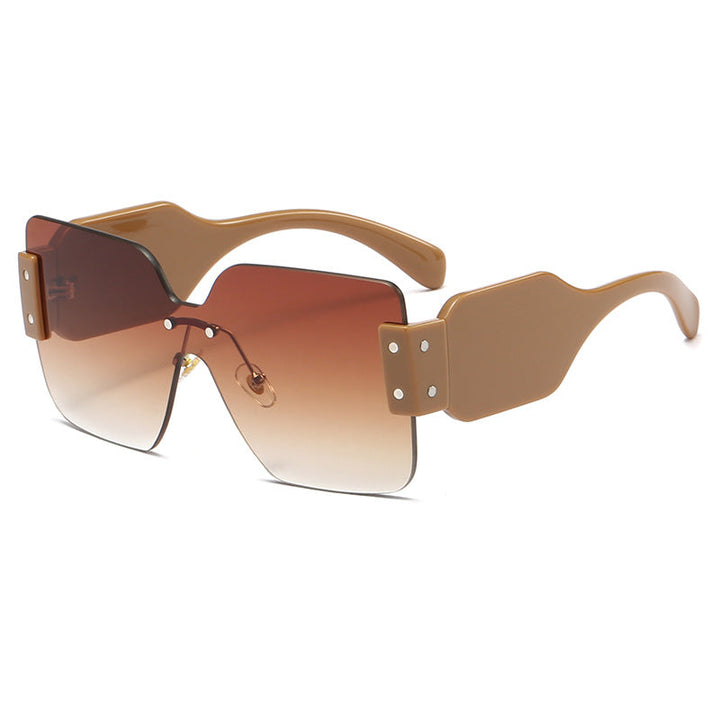 Women's fashionable flat sunglasses with creative design Kalsten