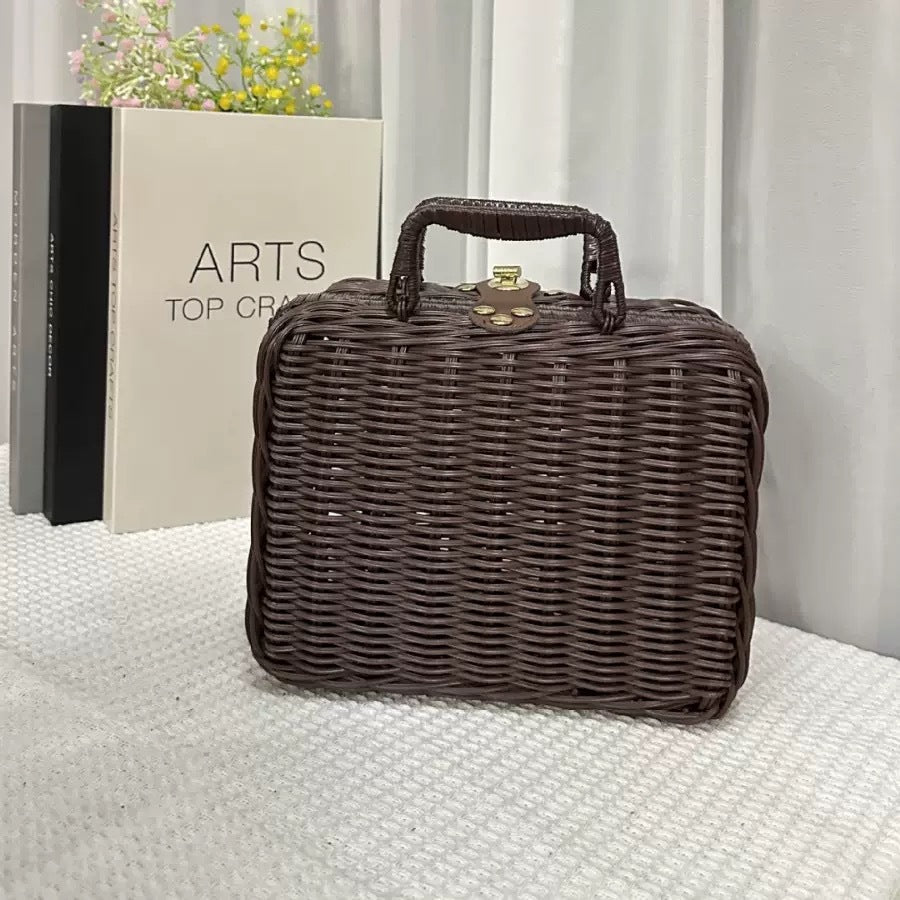 Ladies stylish and practical rattan cosmetic box Kalsten