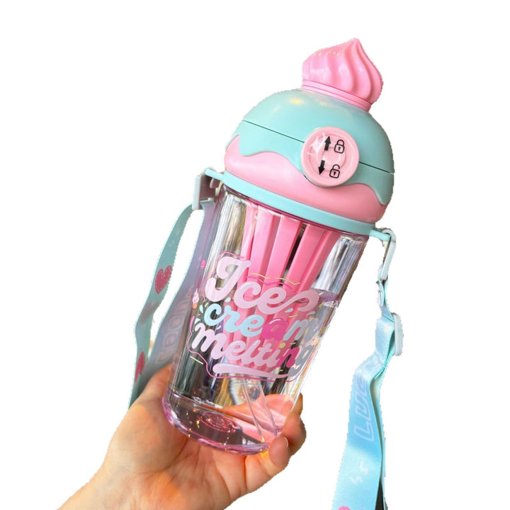 Ladies creative drinking bottle in ice cream design Kalsten
