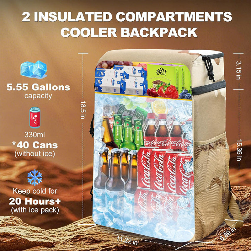 Practical and Insulating Backpack with Multiple Compartments Kalsten