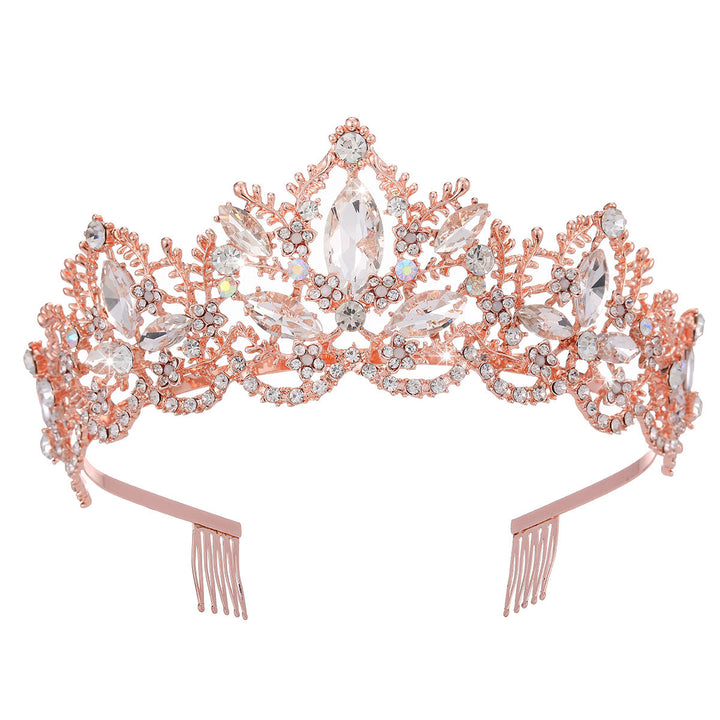 Ladies Glamorous Tiara with Sparkling Crystal Decorations Kalsten
