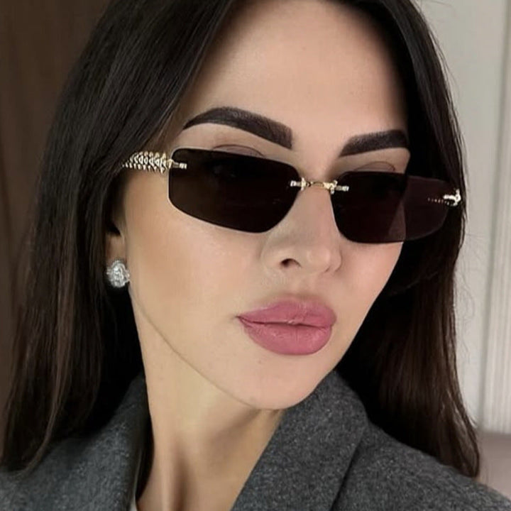 Women's square sunglasses with filigree frame and luxurious accents Kalsten