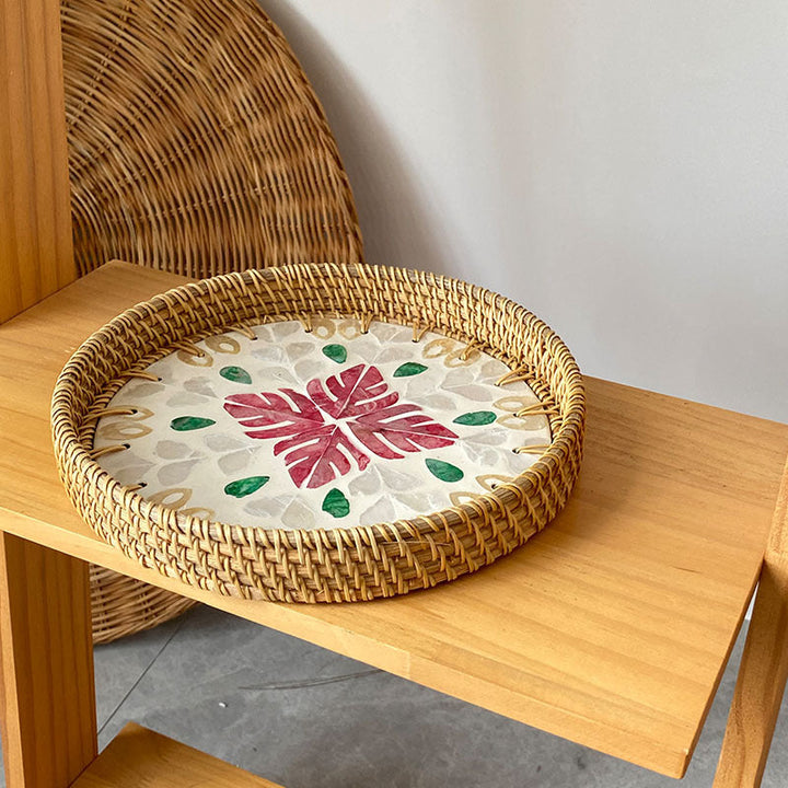 Women's Round Mosaic Serving Platter Kalsten