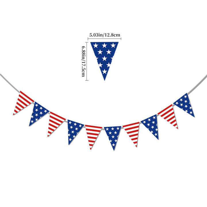 Unisex nan festive party decoration set for Independence celebration with garlands balloons cake and cupcake toppers Kalsten