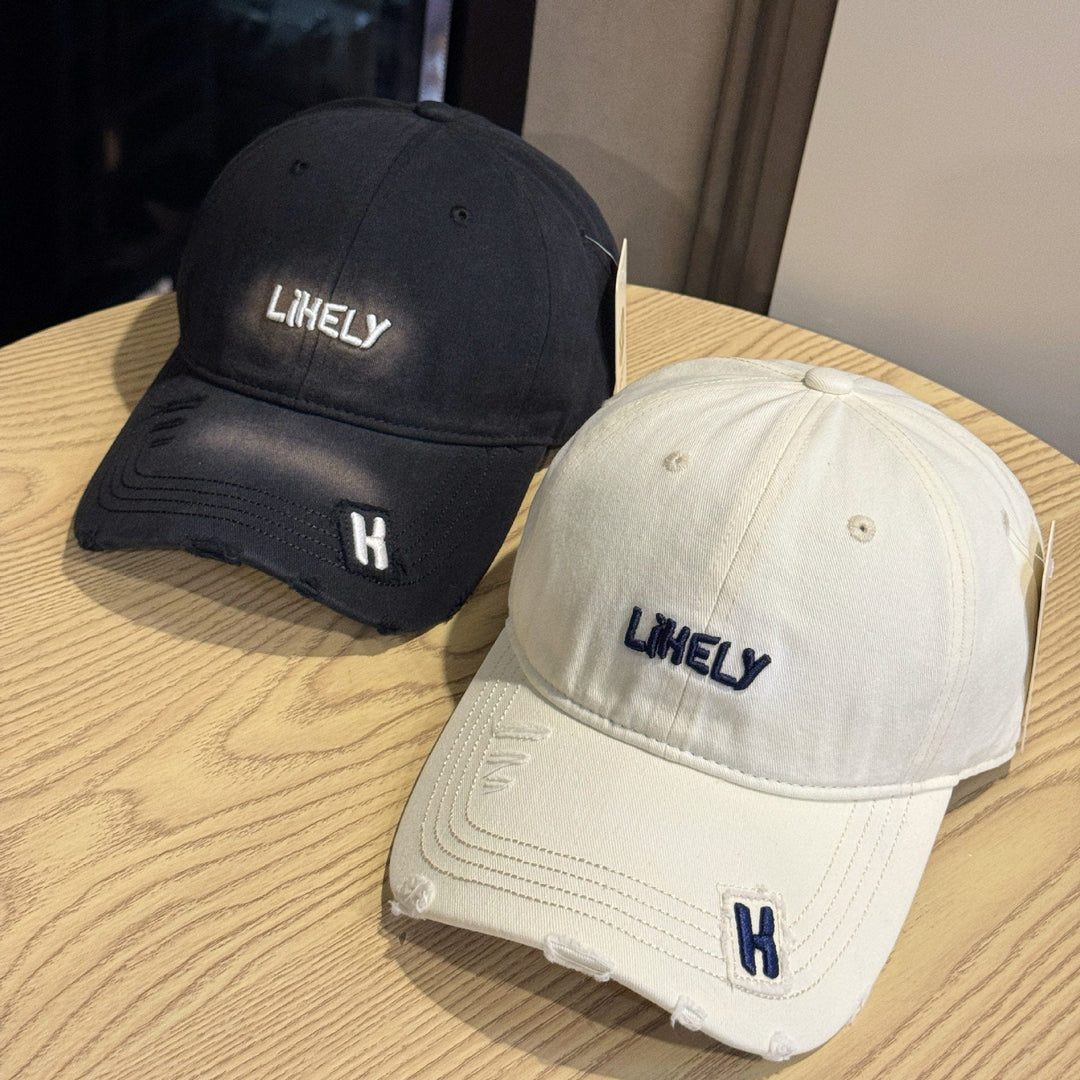 Women's Distressed Embroidered Baseball Cap Kalsten