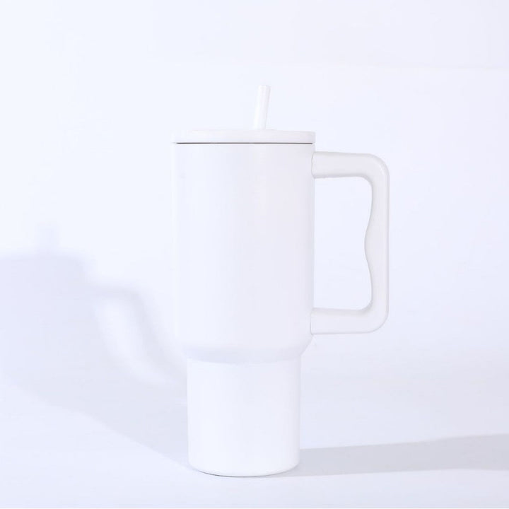 Ladies insulated mug with handle and straw Kalsten