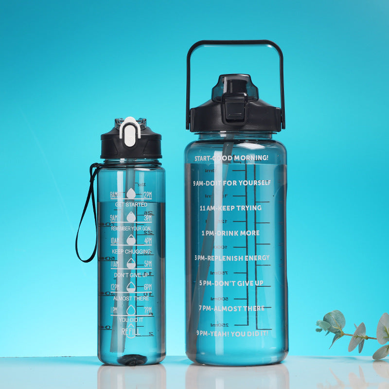 Women's Motivational Water Bottle with Time Markers Kalsten