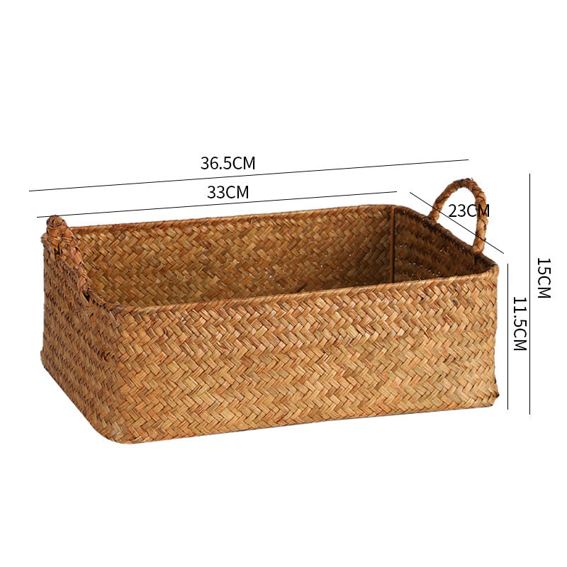 Handcrafted Natural Woven Storage Tray Kalsten