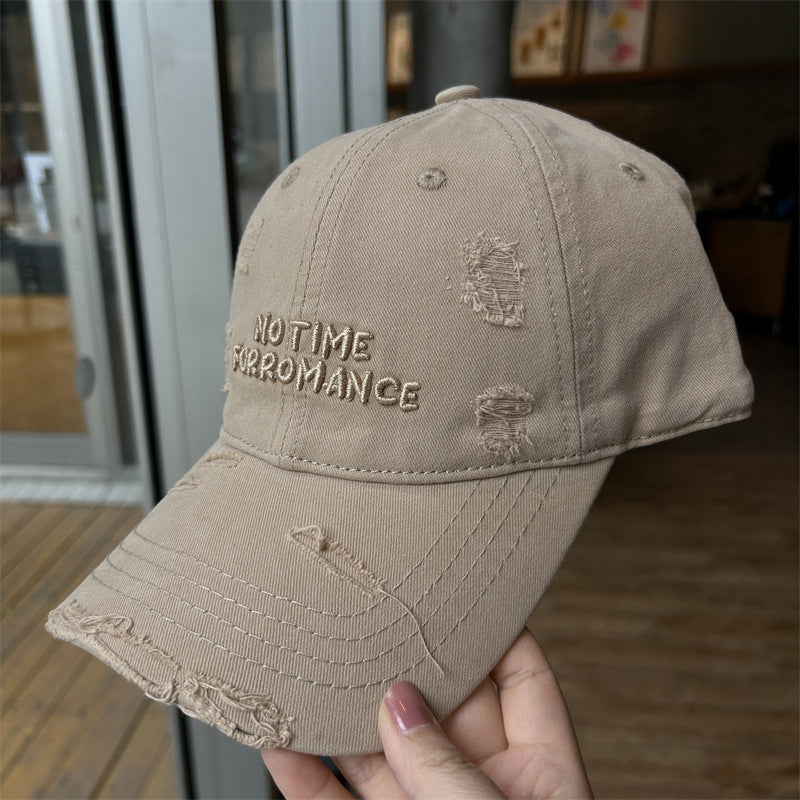 Women's Distressed Cotton Baseball Cap Kalsten