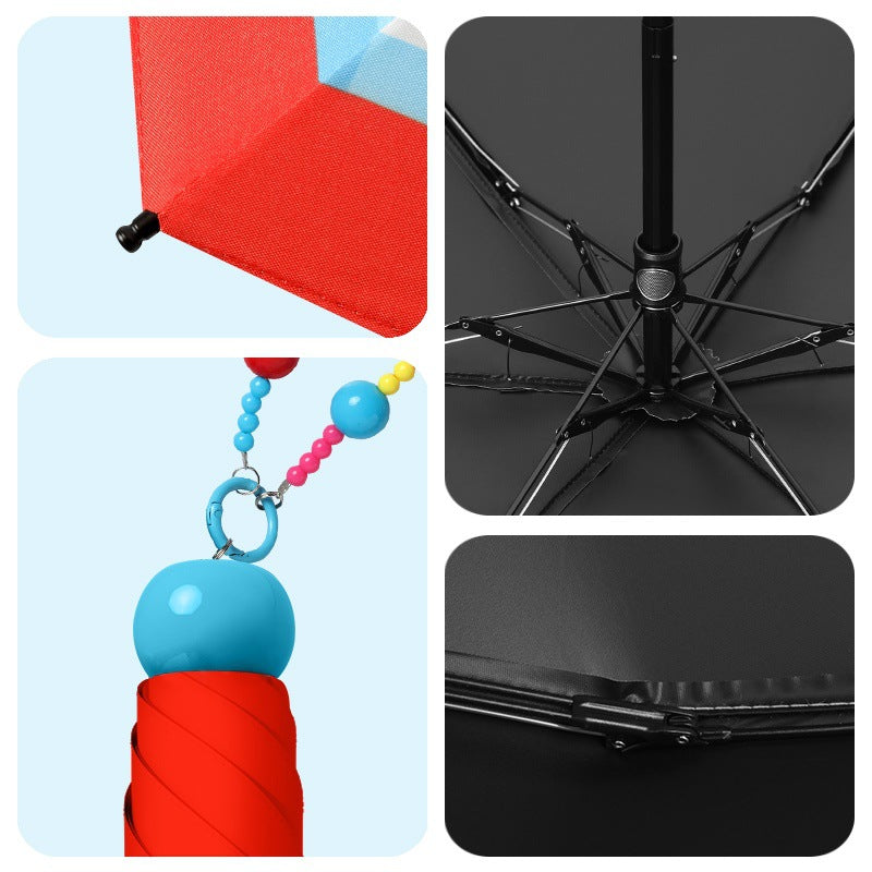 Women playful picnic folding umbrella Kalsten