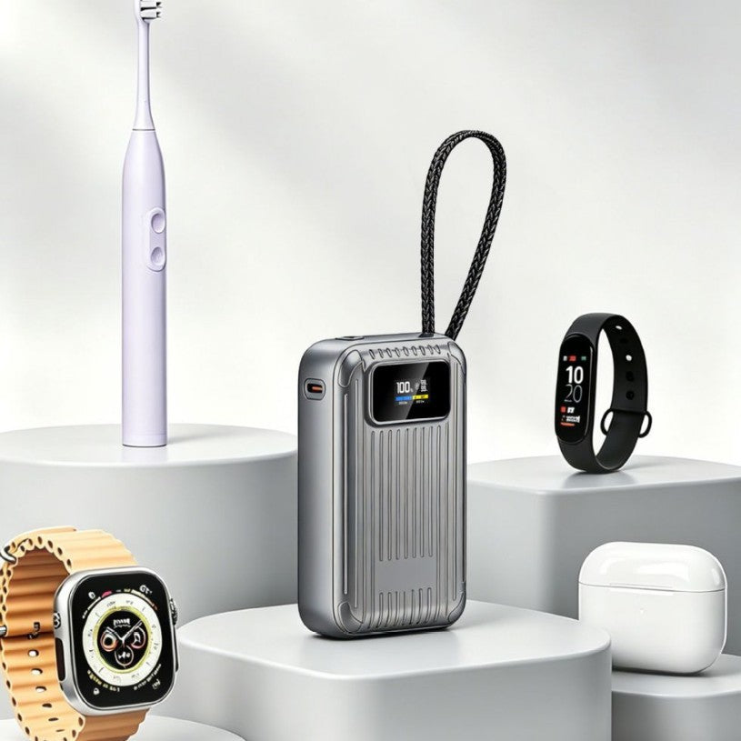 Compact power bank with intelligent LCD display and fast charging function Kalsten