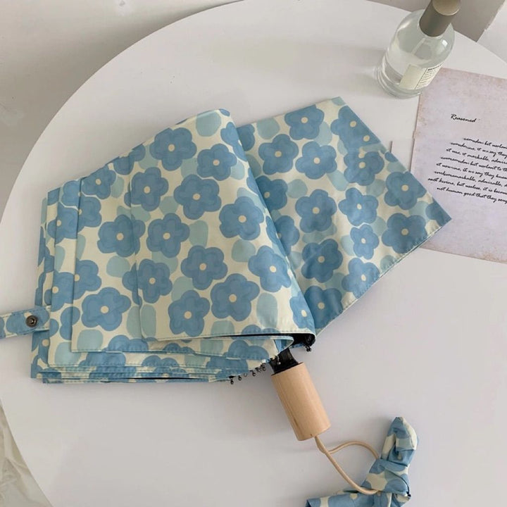 Women Folding Umbrella with Floral Pattern Kalsten