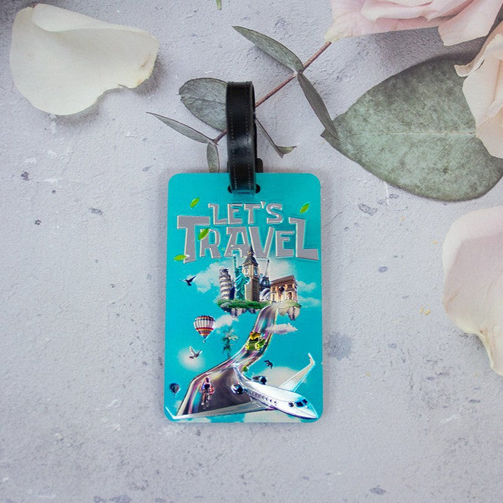 Whimsical Heart Balloon Luggage Tag Kalsten