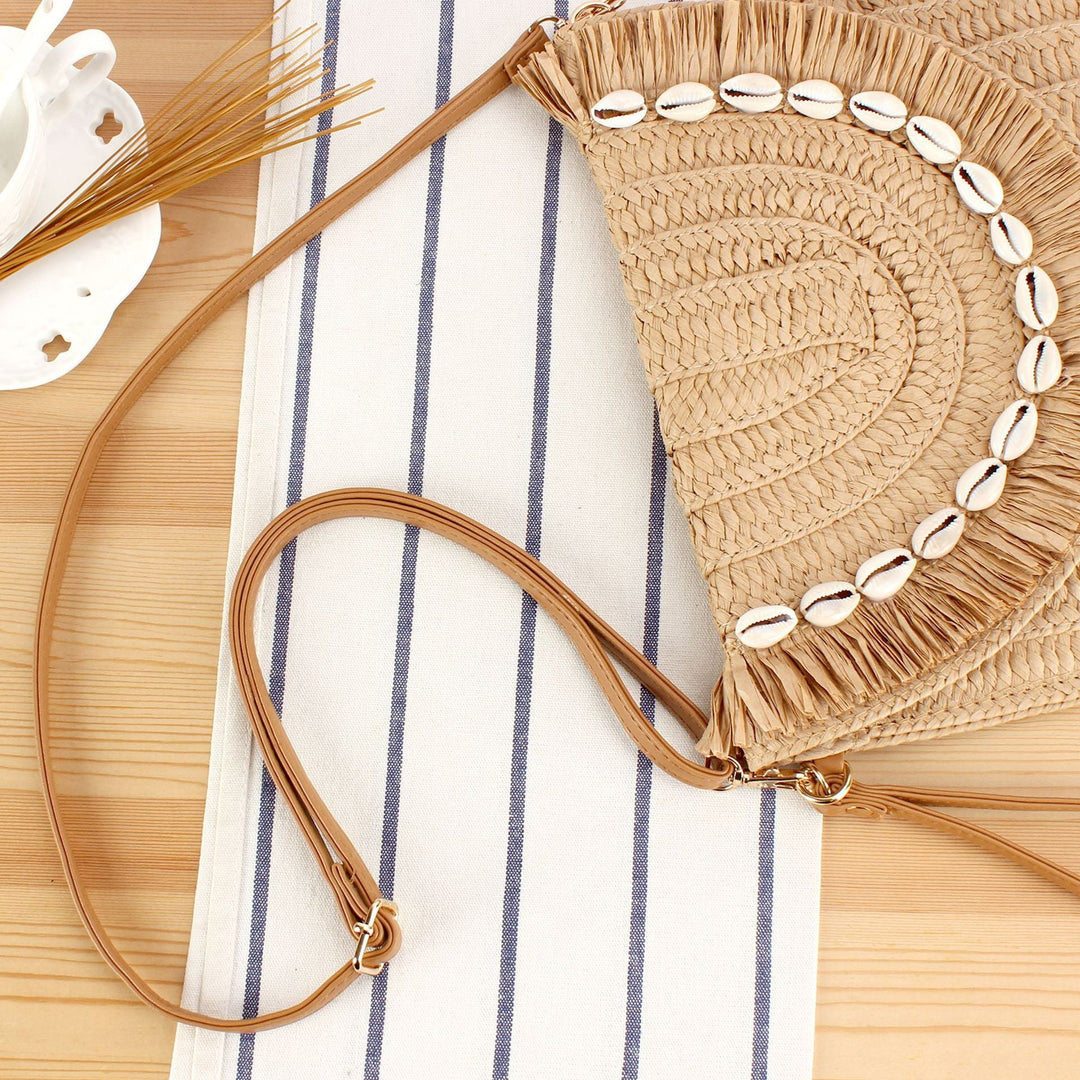 Stylish handbag with fringed shell decoration Kalsten
