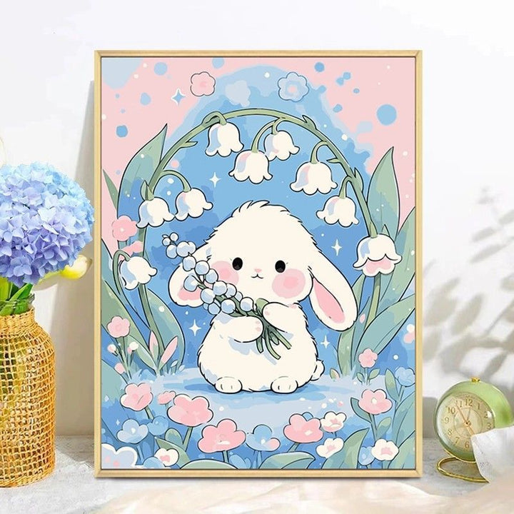 Playful Bunny Themed Wall Art Kalsten
