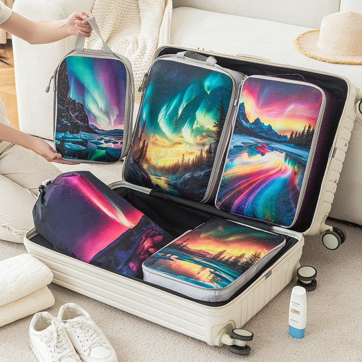 Set of travel organizers with unique nature motifs Kalsten
