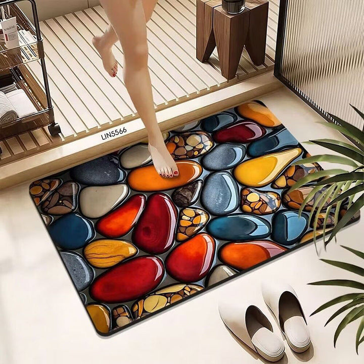 Pebble-Designed Bath Mat Kalsten