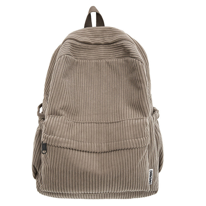 Corduroy Textured School Backpack Kalsten
