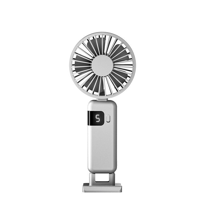 Ladies portable hand fan with LED display and adjustable speed Kalsten