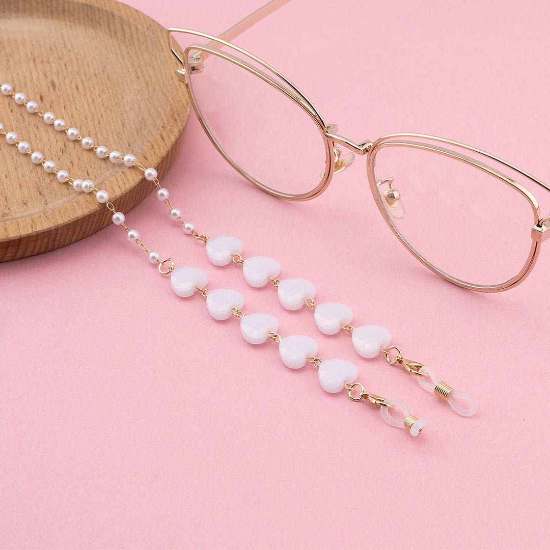 Decorative Heart-Shaped Eyewear Chain Kalsten