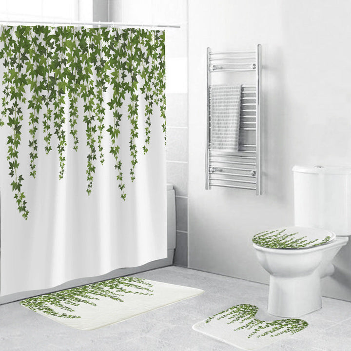 Leafy Botanical Themed Bathroom Ensemble Kalsten