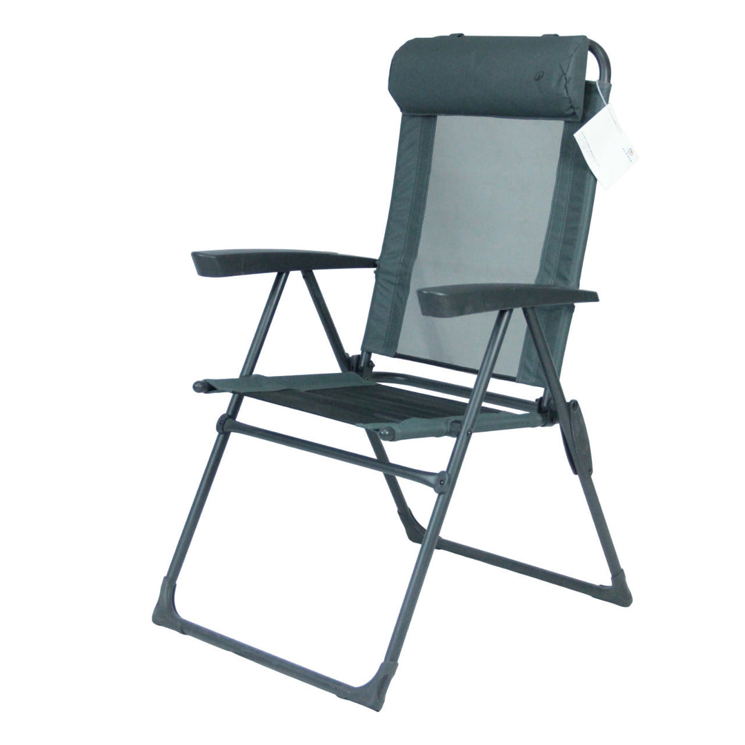 Recliner with ergonomic headrest and folding mechanism Kalsten