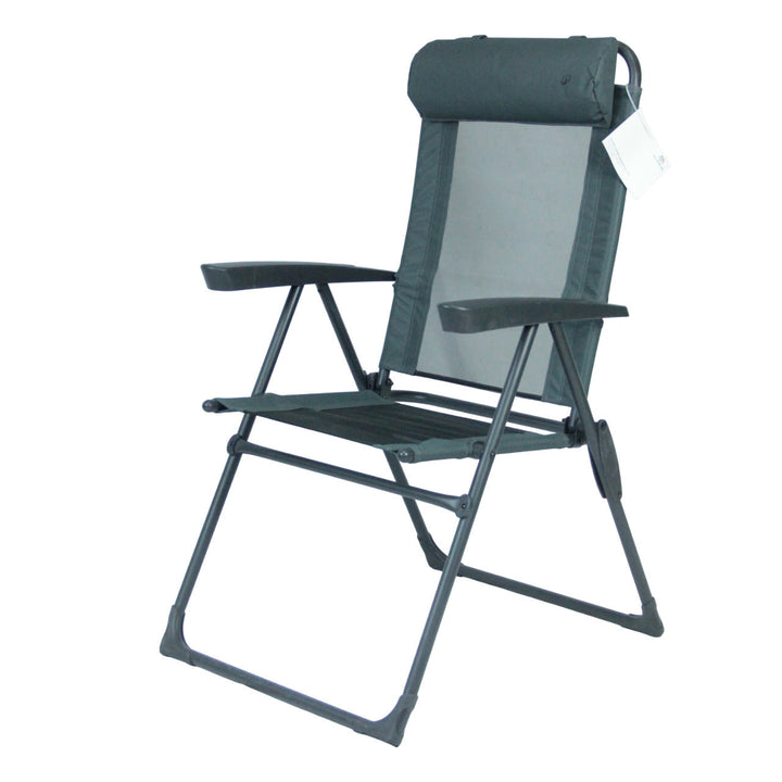 Recliner with ergonomic headrest and folding mechanism Kalsten