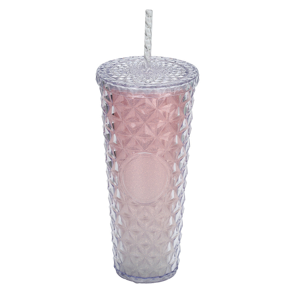 Ladies Glittering Drinking Cup with Removable Straw Kalsten