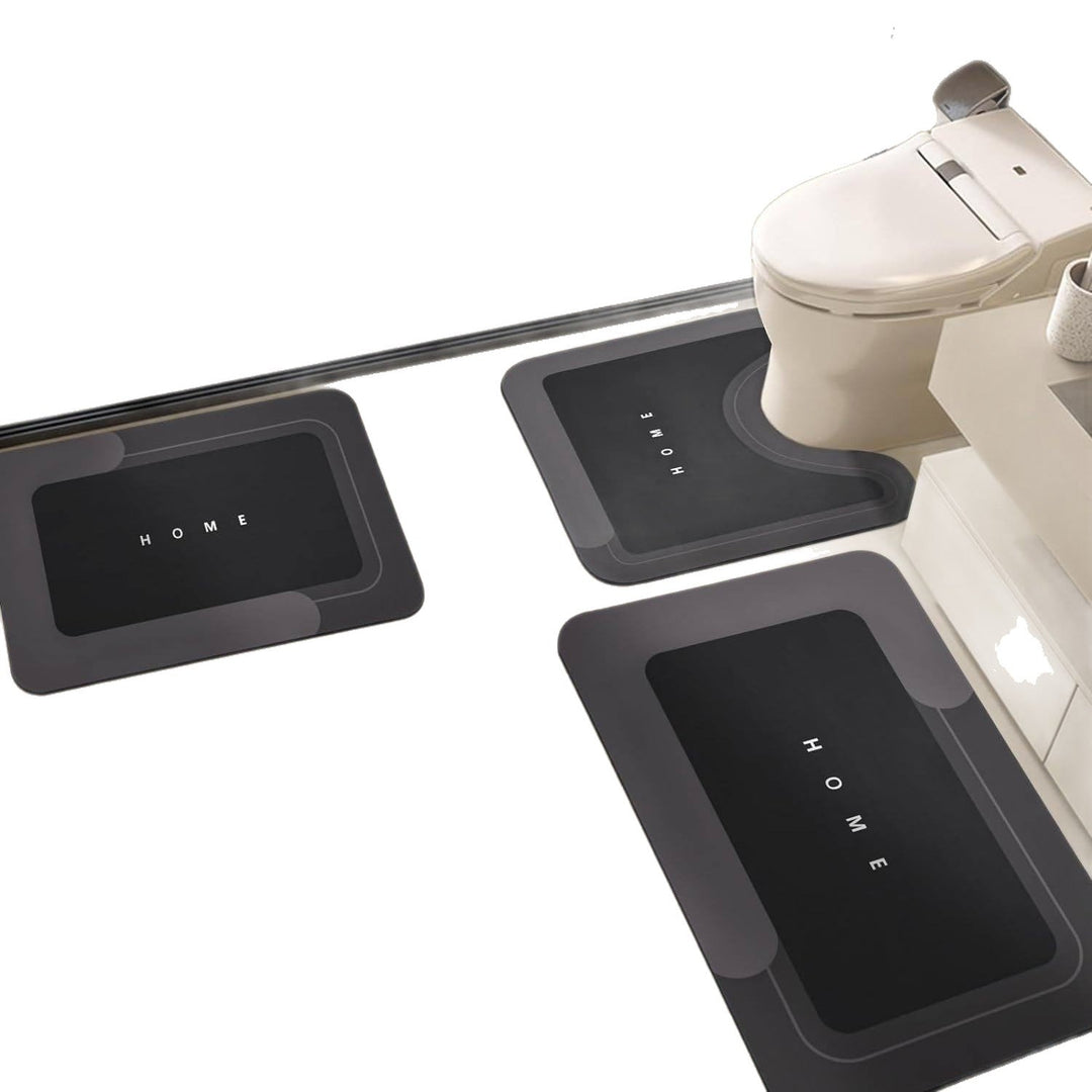 Modern Bathroom Mat Set Kalsten