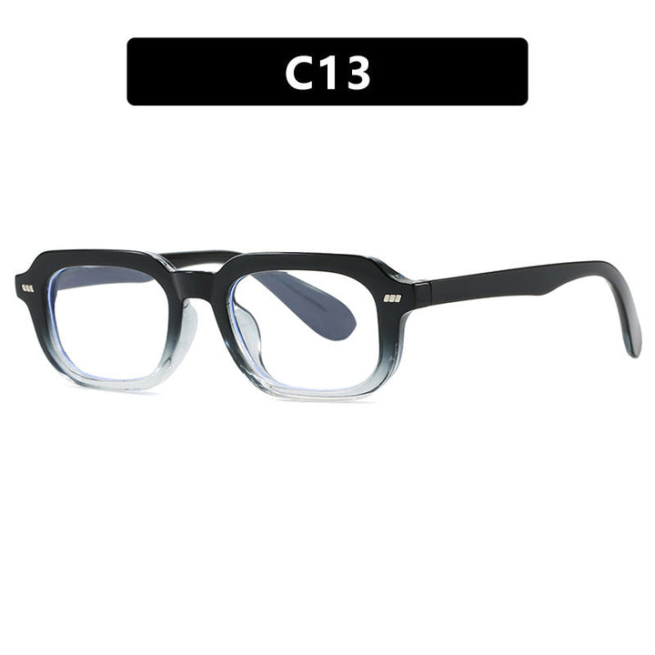 Women’s square sunglasses with high-gloss transparent frame and polarized lenses Kalsten