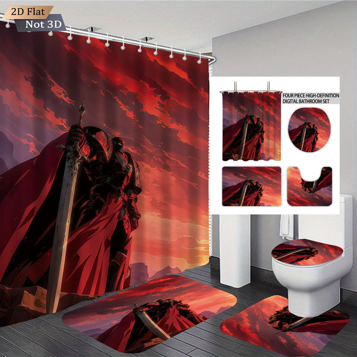 Digital Fantasy-Themed Bathroom Decor Set Kalsten