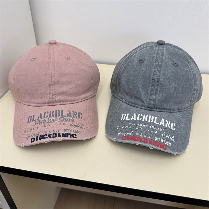 Men's Distressed Graphic Denim Cap Kalsten