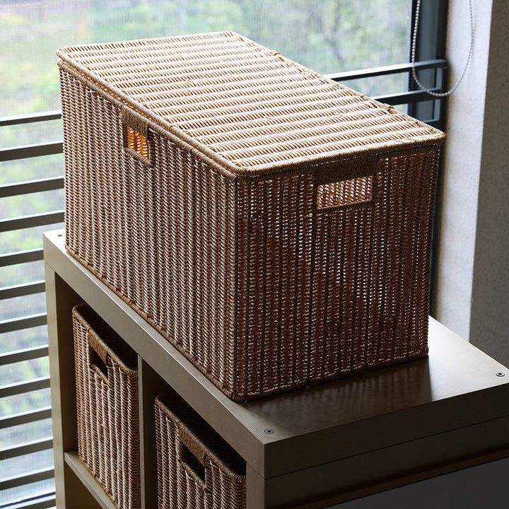 Crafted Wicker Storage Chest Kalsten