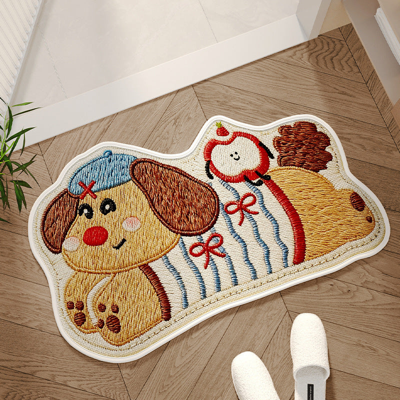 Cute Cat-Themed Decorative Bath Mat Acalora