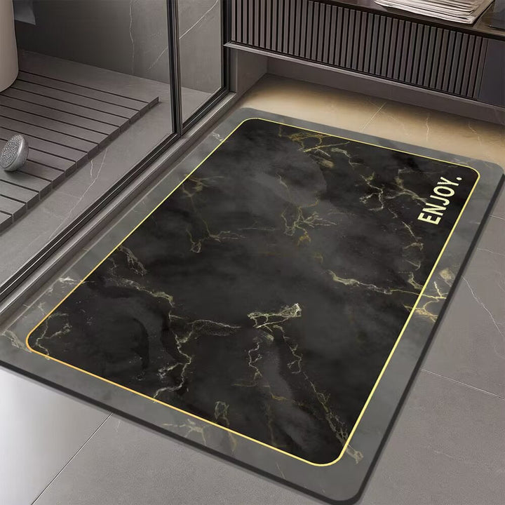 Stylish Marble Pattern Bath Mat