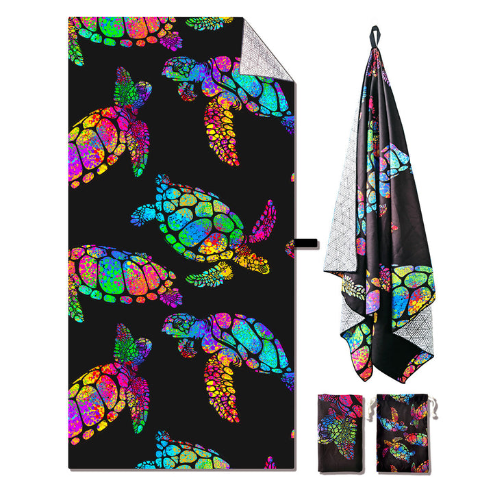Beach towel with unique sea turtle design Kalsten
