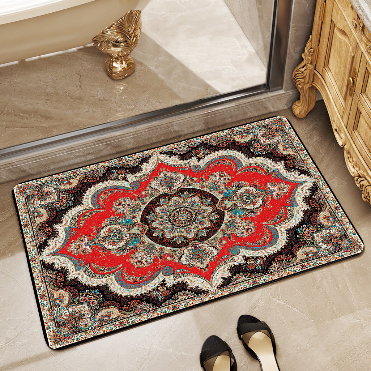 Luxurious Vintage-Inspired Floor Mat Acalora