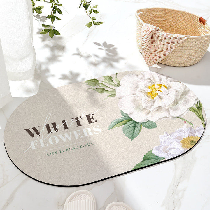 Decorative Floral Area Mat Kalsten